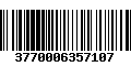 Código de Barras 3770006357107