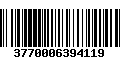 Código de Barras 3770006394119