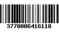 Código de Barras 3770006416118