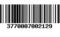 Código de Barras 3770007002129