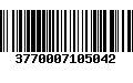 Código de Barras 3770007105042