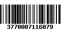 Código de Barras 3770007116079