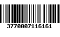 Código de Barras 3770007116161