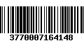 Código de Barras 3770007164148