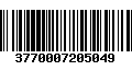 Código de Barras 3770007205049