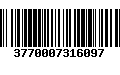 Código de Barras 3770007316097