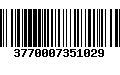 Código de Barras 3770007351029