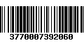 Código de Barras 3770007392060