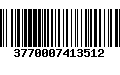 Código de Barras 3770007413512