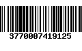 Código de Barras 3770007419125