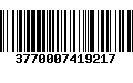 Código de Barras 3770007419217