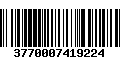 Código de Barras 3770007419224