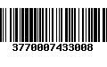 Código de Barras 3770007433008