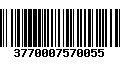 Código de Barras 3770007570055