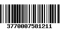 Código de Barras 3770007581211