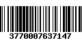 Código de Barras 3770007637147