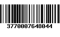 Código de Barras 3770007648044