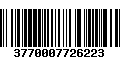 Código de Barras 3770007726223