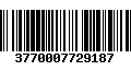 Código de Barras 3770007729187