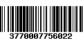 Código de Barras 3770007756022