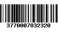 Código de Barras 3770007832320