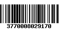 Código de Barras 3770008029170