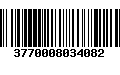 Código de Barras 3770008034082