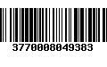 Código de Barras 3770008049383