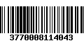 Código de Barras 3770008114043