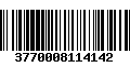 Código de Barras 3770008114142