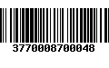 Código de Barras 3770008700048