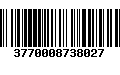 Código de Barras 3770008738027