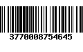 Código de Barras 3770008754645