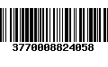 Código de Barras 3770008824058