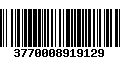 Código de Barras 3770008919129