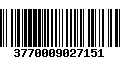 Código de Barras 3770009027151