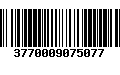 Código de Barras 3770009075077