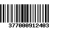 Código de Barras 377000912403