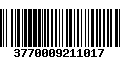 Código de Barras 3770009211017