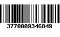 Código de Barras 3770009346849