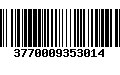 Código de Barras 3770009353014