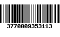 Código de Barras 3770009353113