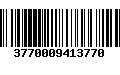 Código de Barras 3770009413770