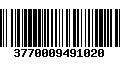 Código de Barras 3770009491020