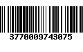 Código de Barras 3770009743075