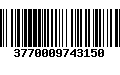 Código de Barras 3770009743150