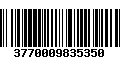 Código de Barras 3770009835350