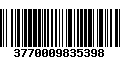 Código de Barras 3770009835398