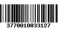 Código de Barras 3770010033127