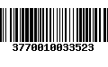 Código de Barras 3770010033523